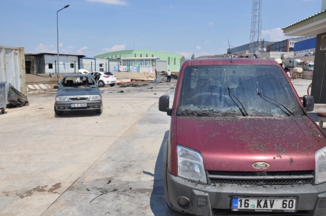 Bursa'da sanayi bölgesinde patlama oldu